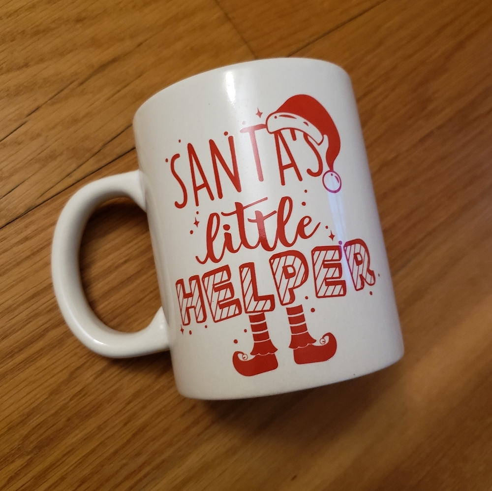 Santas little helper coffee mug